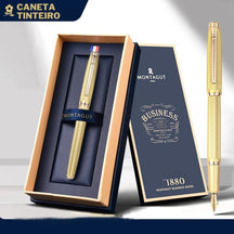 Caneta Tinteiro Clássica Golden combina elegância e funcionalidade em um único produto. Com uma ponta de iraurita de 0,5 mm e corpo de metal, proporciona uma experiência suave e duradoura ao escrever. Seu design prático inclui uma tampa push-on e pode ser usada com tinta engarrafada ou cartuchos padrão. Medindo cerca de 135 mm de comprimento e pesando aproximadamente 29g, possui um diâmetro de 12mm, tornando-a perfeita para uso diário. Adquira já a sua e eleve o nível da sua escrita!