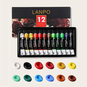 Aumente a sua criatividade com o nosso Kit Tinta Acrílica com Pincel e Paleta! Escolha entre 12 ou 24 lindas cores para dar vida à sua arte. Cada tubo de 12ml é preenchido com tinta acrílica vibrante de alta qualidade que pode ser usada em tela, papel, tecido e madeira. Obtenha este conjunto versátil hoje e deixe sua imaginação correr solta!