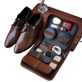 Kit de Limpeza para Sapatos de Couro: Mantenha o Brilho" "Conjunto Completo para Cuidados Elegantes com seus Sapatos" "Elevando a Elegância: Kit de Limpeza para Calçados de Couro" "Seus Sapatos Sempre Impecáveis: Conjunto de Cuidados Exclusivo" "Brilhe com Confiança: Kit Profissional para Sapatos de Couro Kit de Limpeza para Sapatos Cuidados com Sapatos de Couro Pasta de Polir para Calçados Escova para Brilho de Sapatos Conjunto Completo de Limpeza Calçadeira Metálica Lenço para Brilho 