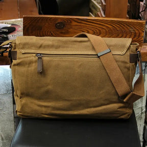 Bolsa Crossbody de Lona Estilo Vintage