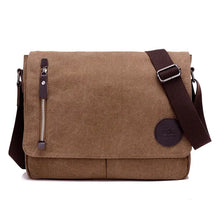 Bolsa Crossbody de Lona Estilo Vintage