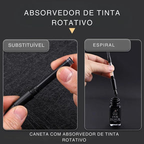 Experimente a luxuosa experiência de escrita com o Conjunto de Caneta Tinteiro. Cuidadosamente elaborado com materiais premium, este conjunto inclui uma caneta e recarga, com ponta de irídio de 0,5 mm. O elegante design metálico adiciona um toque de sofisticação à sua escrita. Cada conjunto vem em uma caixa de presente lindamente embalada. Eleve o seu jogo de escrita com este conjunto de canetas excepcional!