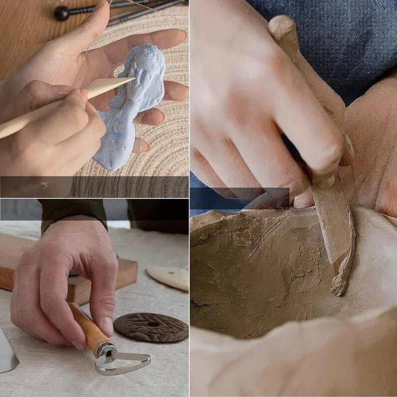 Conjunto Completo de Ferramentas para Escultura em Cerâmica"
"Ferramentas de Cerâmica: 8 Peças Essenciais"
"Kit de Escultura de Argila em Madeira e Aço Inox"
"Ferramentas de Modelagem e Acabamento para Cerâmica"
"Conjunto de Ferramentas Duráveis ​​para Escultores de Argila Ferramentas de cerâmica
Conjunto de ferramentas de argila
Ferramentas de escultura de cerâmica
Kit de escultura em argila
Ferramentas de modelagem em aço inoxidável