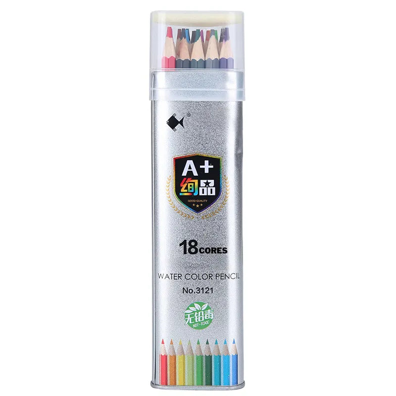 Lápis de Cor Solúvel em Água Arte com Efeito Aquarela Lápis de Cor para Aquarela Qualidade e Versatilidade em Lápis Lápis de Cor Profissionais, Lápis de cor solúvel Lápis de cor para aquarela Lápis de grafite solúvel Lápis de cor profissional Lápis de cor de alta qualidade