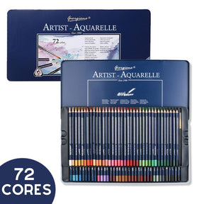 Cores Vibrantes e Profundas Aplicação Macia e Lisa Qualidade Premium em Cada Pincelada Conjunto Profissional de Lápis Aquarela Tamanho Ideal: 17,5 cm/7 polegadas Lápis Aquarela Profissional Cores Vibrantes Aplicação Macia Diâmetro de 3.0mm 17,5 cm/7 Polegadas