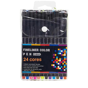 Caneta fine liner Caneta de ponta fina 0,4 mm Caneta para desenho e pintura Caneta com tinta à base de água Caneta de cores vibrantes, Caneta fine liner Caneta de ponta fina 0,4 mm Caneta para desenho e pintura Caneta com tinta à base de água Caneta de cores vibrantes