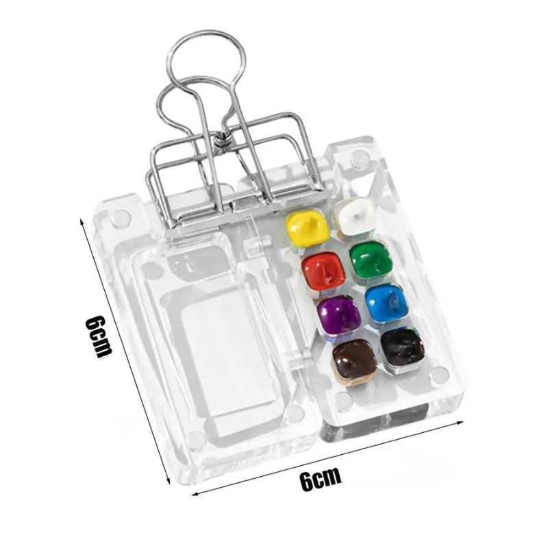 Paleta de aquarela portátil
Paleta acrílica compacta
Estojo para tinta de aquarela
Ferramentas de pintura ao ar livre
Paleta magnética para aquarela
Conjunto de pintura portátil Mini Paleta de Aquarela Acrílica Portátil, com design compacto e fecho magnético. Disponível em versões com 8 ou 15 compartimentos, perfeita para pinturas ao ar livre. Feita de acrílico durável, fácil de transportar e limpar. Ideal para artistas, estudantes de arte e entusiastas da pintura.