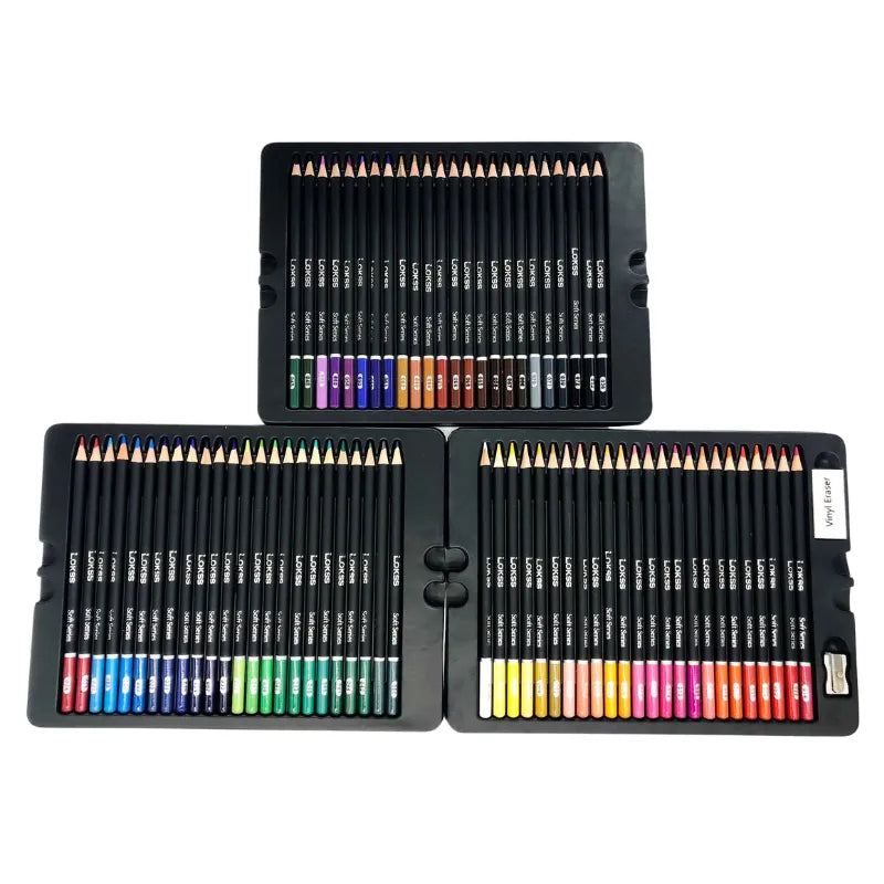 75 Peças de Lápis de Cor de Alta Qualidade Conjunto Completo para Artistas Cores Vibrantes e Durabilidade Lápis de Cor Profissionais Kit de Desenho Completo, Lápis de cor de alta qualidade Conjunto de lápis de cor Lápis de cor profissional Lápis de cor 72 cores Kit de desenho artístico