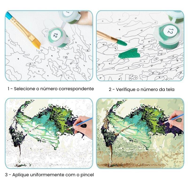 Relaxamento Terapêutico Expressão Através da Arte Pintura por Números Descomplicada Habilidades Motoras Aprimoradas Momento Relaxante Diário Pintura Terapêutica por Números Relaxamento Diário Expressão Artística Habilidades Motoras Arte Terapêutica